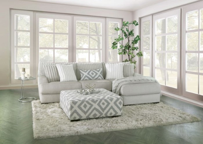 Hermance Gray Chenille Sectional SM5178