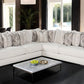 Moorpark Off-White Boucle Sectional by FOA