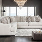 Moorpark Off-White Boucle Sectional by FOA