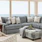 Eastleigh SM8186 Blue Chenille Sectional