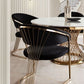 Solstice Dining Chair - Black Velvet/Gold