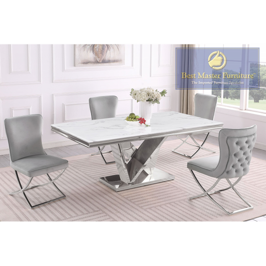 T134 Dining Collection 5 Pc - Grey Chairs