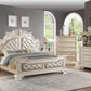 Cosmos Furniture Victoria Pearl Finish Bedroom Set