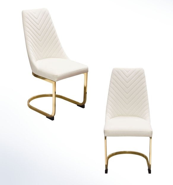 Vogue Dining Chair Cream - Set of 2