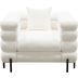 Vox White Faux Shearling Chair