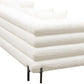 Vox White Faux Shearling Sofa by Diamond