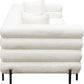 Vox White Faux Shearling Sofa by Diamond