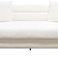 Vox White Faux Shearling Sofa by Diamond