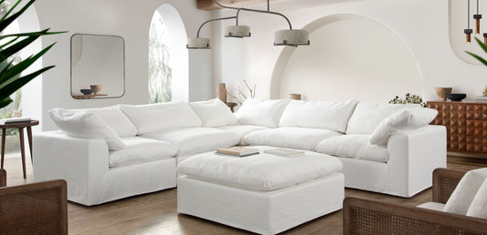 Willow Modular Sectional - White Fabric