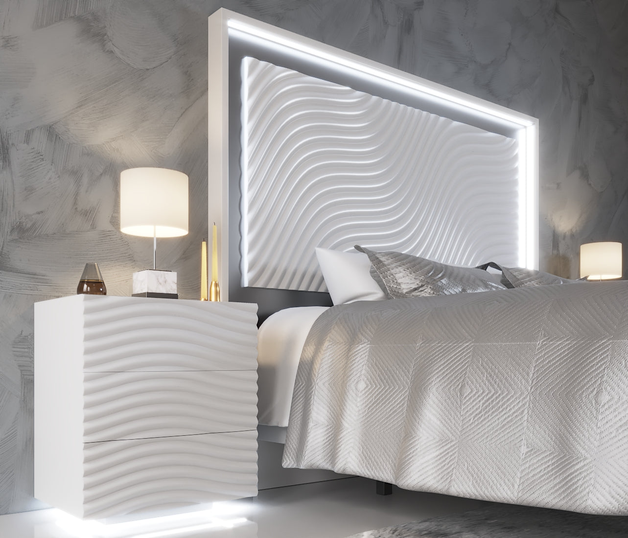 Colección de dormitorio LED ESF Wave de Franco España