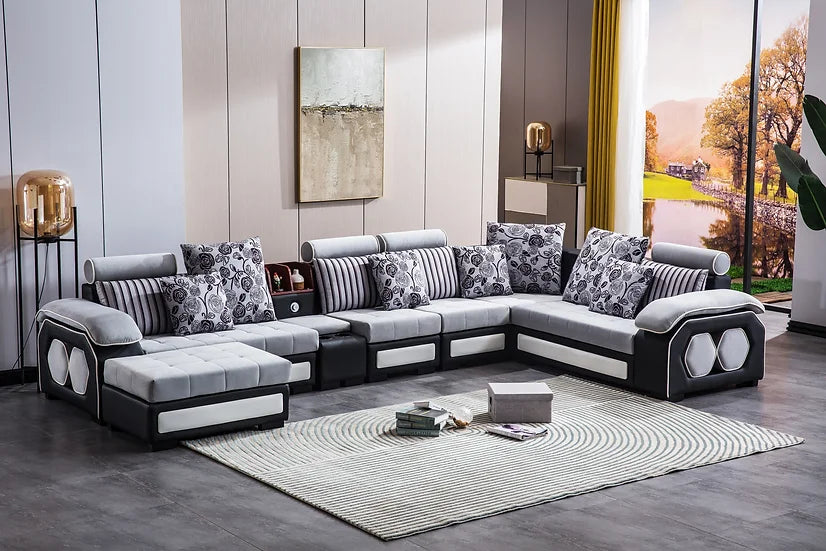 Artisan SEC8011BGY Axinar Sectional - Gray