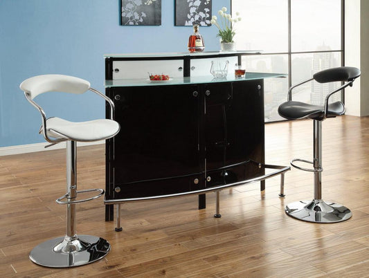 Keystone Modern Bar Unit / Black & Chrome Finish