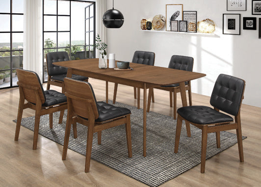 Redbridge Butterfly Leaf Dining Collection - Natural Walnut