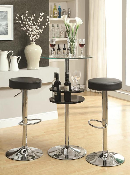 Gianella 3 Pc Bar Unit - Tempered Glass & Storage