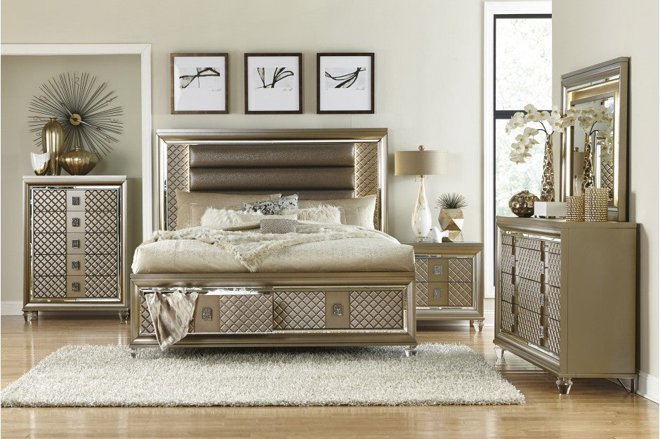 Louden 1515 - 4 Pc Bedroom Set - King Bed