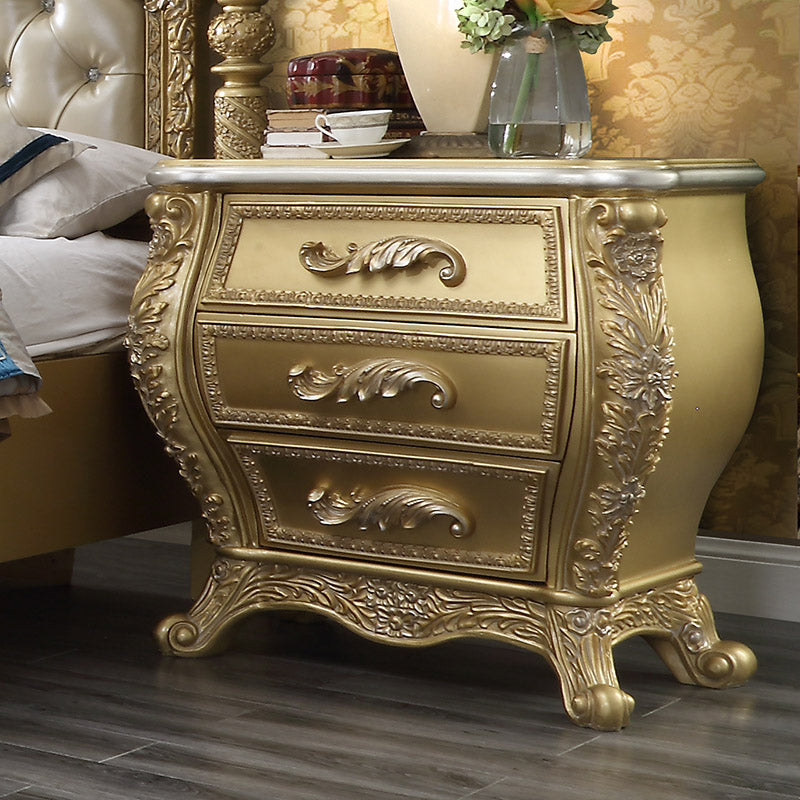 Homey Design HD-1801 Antique Gold King Bedroom Collection