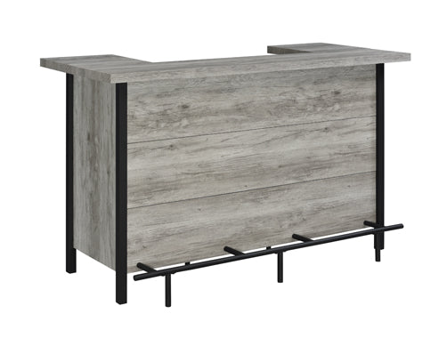 Bellemore Bar Unit Grey Driftwood & Black