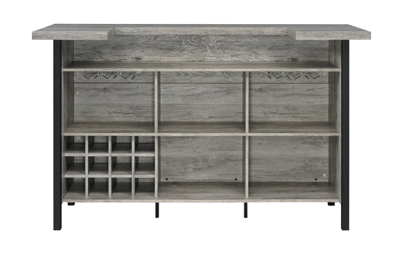 Bellemore Bar Unit Grey Driftwood & Black