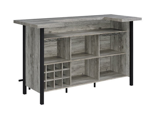 Bellemore Bar Unit Grey Driftwood & Black