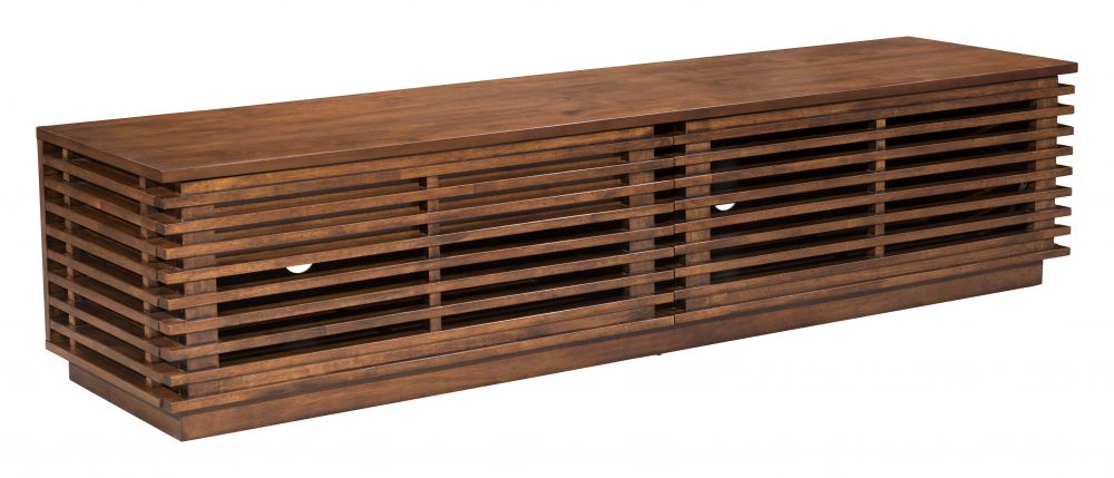 Linea Wide Entertainment Stand Walnut Acacia