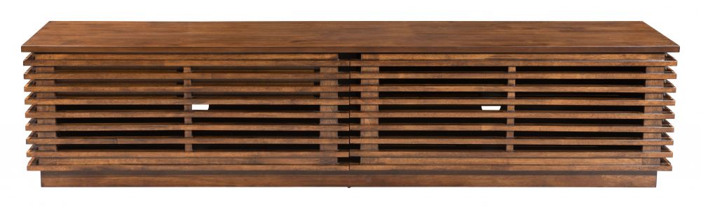 Linea Wide Entertainment Stand Walnut Acacia