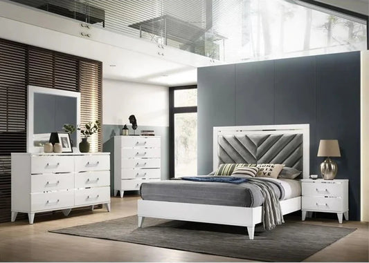 Chelsie 4 Pc Bedroom Set - King Bed