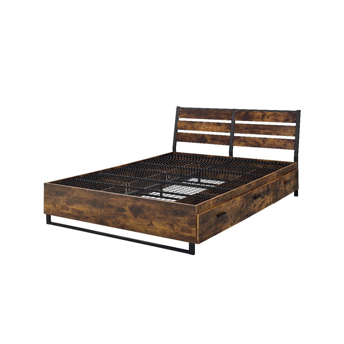 Juvanth Industrial Chic Bedroom - Rustic Oak & Black