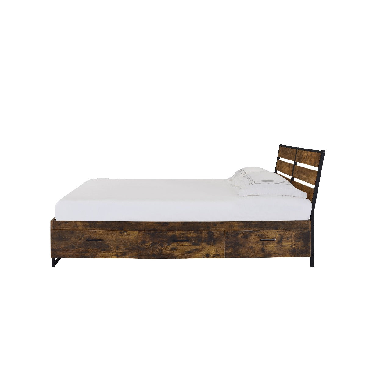 Juvanth Industrial Chic Bedroom - Rustic Oak & Black