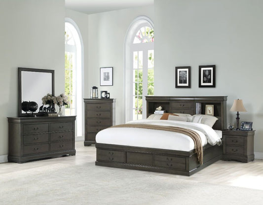 Louis Philippe Storage Bedroom Set by Acme - 5 Colors