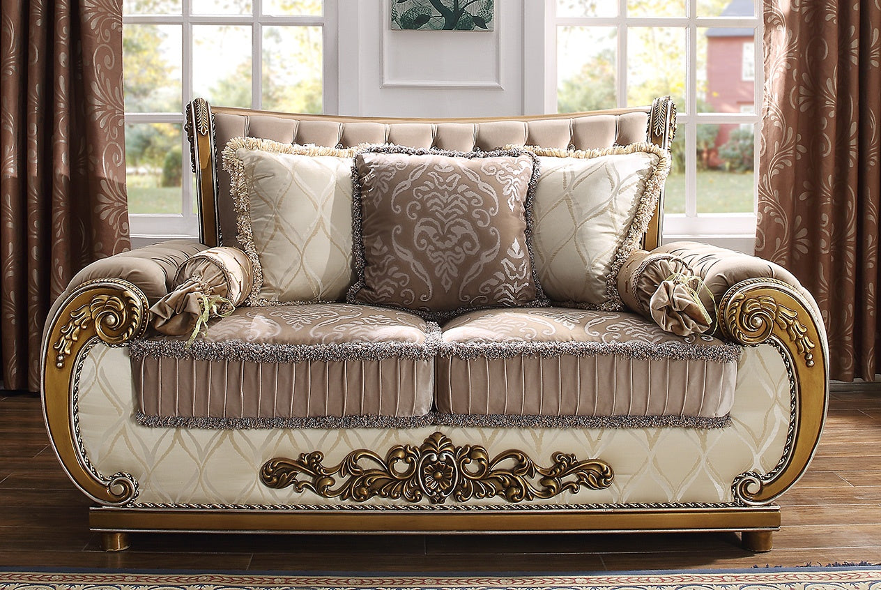 Homey Design HD-25 Perfect Brown Sofa Collection