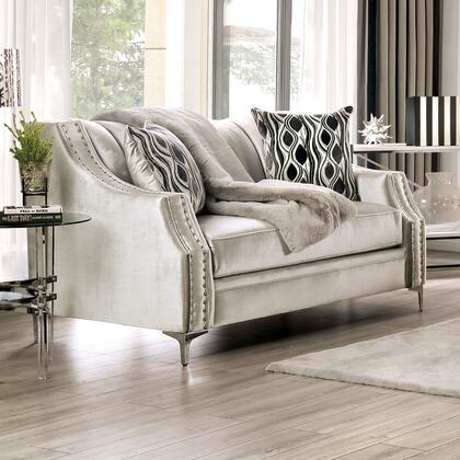 Elicia Sofa Collection - Silver or Champagne Finish