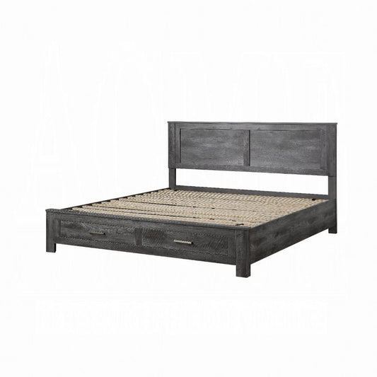 Vidalia 27327EK Cama tamaño king oriental con almacenamiento