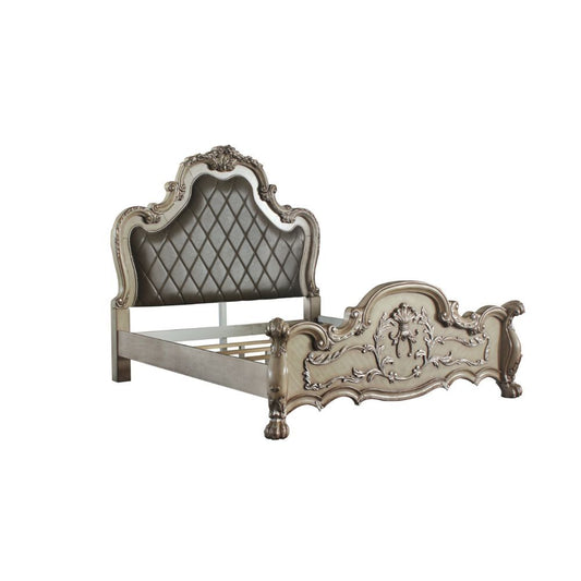 Dresden Bone White Queen Bed 28170Q