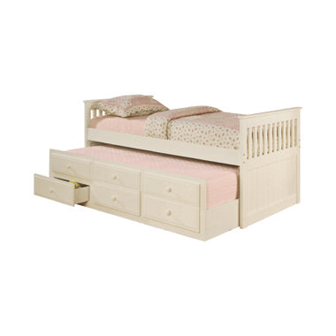 Sofá cama Rochford Twin Captain - Acabado en blanco