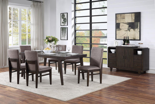 Olejo 7 Pc Dining Set by Alpine Furniture