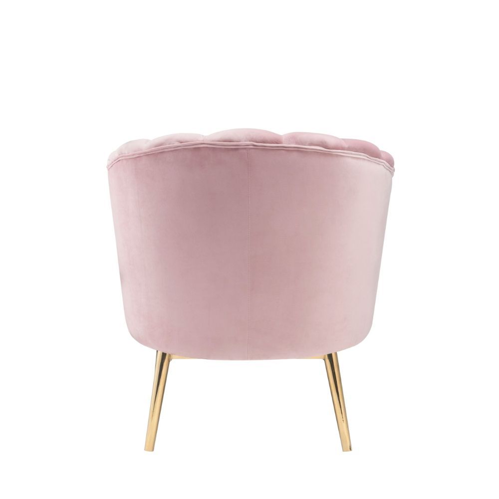 Colla Pink or Blue Velvet Accent Chair