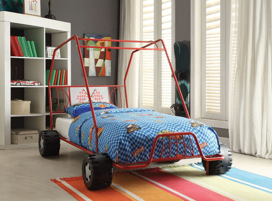 Xander 37645T Cama con carrito Twin Go - Acabado en rojo