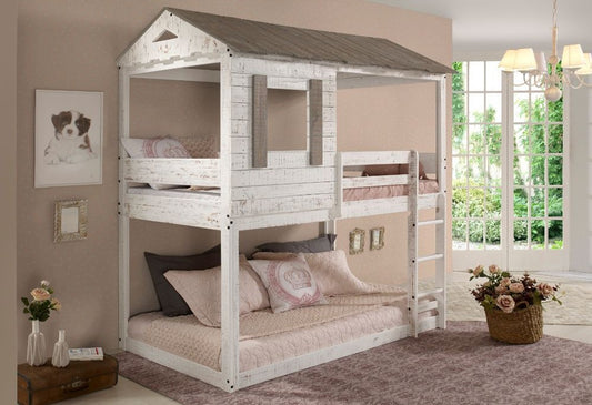 Darlene Bunk Bed 38135 - Rustic White