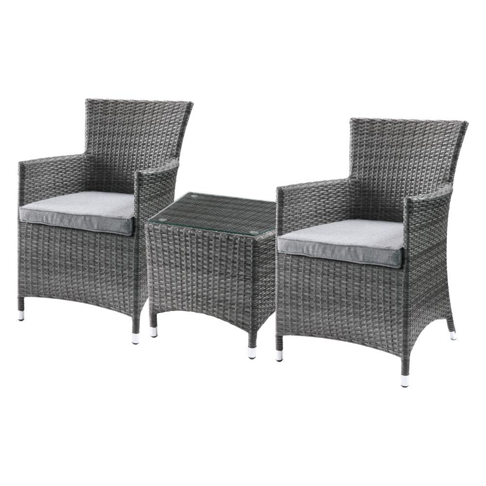 Tashelle 3 Pc Patio Bistro Set - Acme Furniture 45000