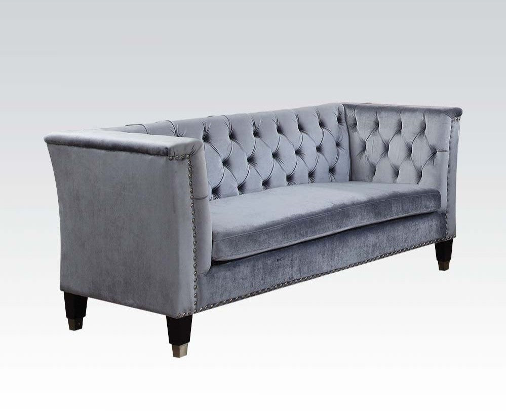 Acme Furniture Honor Sofa Collection - Blue Gray Velvet