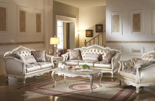 Chantelle Sofa Collection 53540 - Pearl White Finish