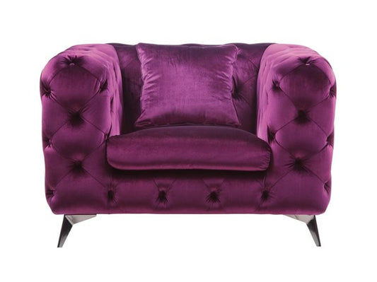 Acme Furniture 54907 Atronia Chair - Purple Fabric