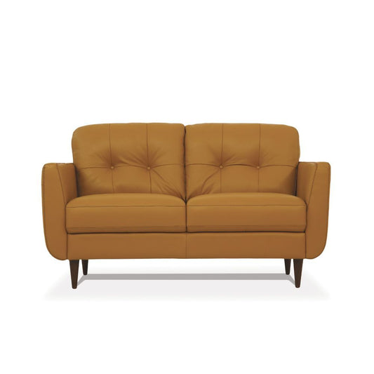 Acme 54956 Radwan Loveseat - Cuero caramelo