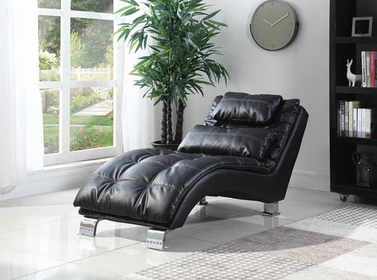 Dilleston Chaise 550075 - Black