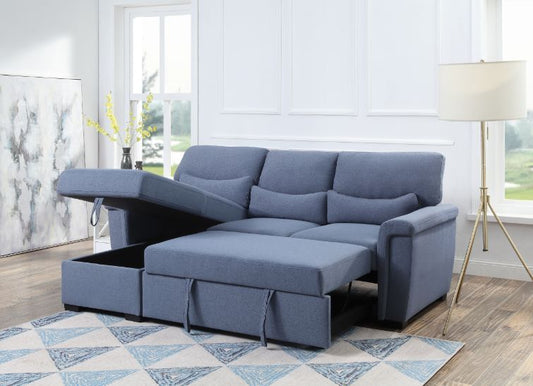 Noemi Reversible Storage Sleeper Sectional Sofa