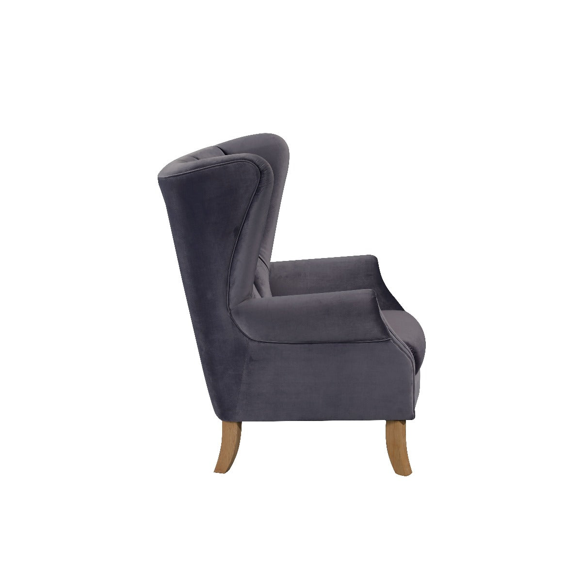 Adonis 59517 Accent Chair - Gray Velvet