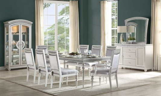 Maverick Platinum Dining Collection Acme 61800 - Diamantes de imitación