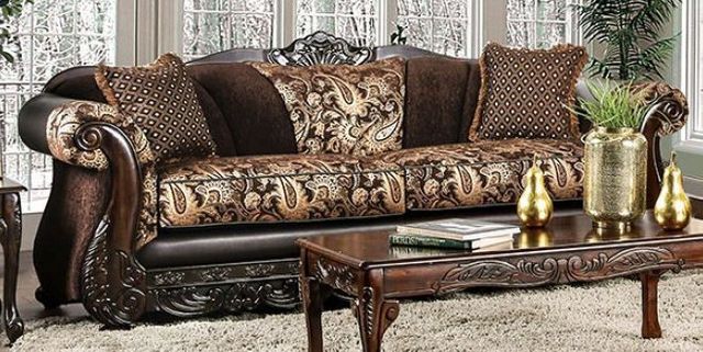 Newdale SM6427 Sofá y Loveseat - Marrón Dorado