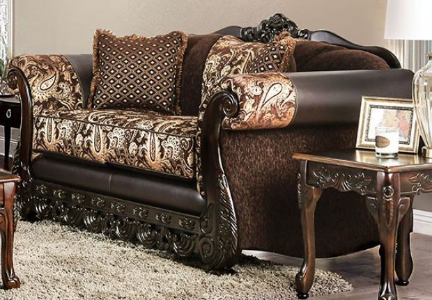 Newdale SM6427 Sofá y Loveseat - Marrón Dorado