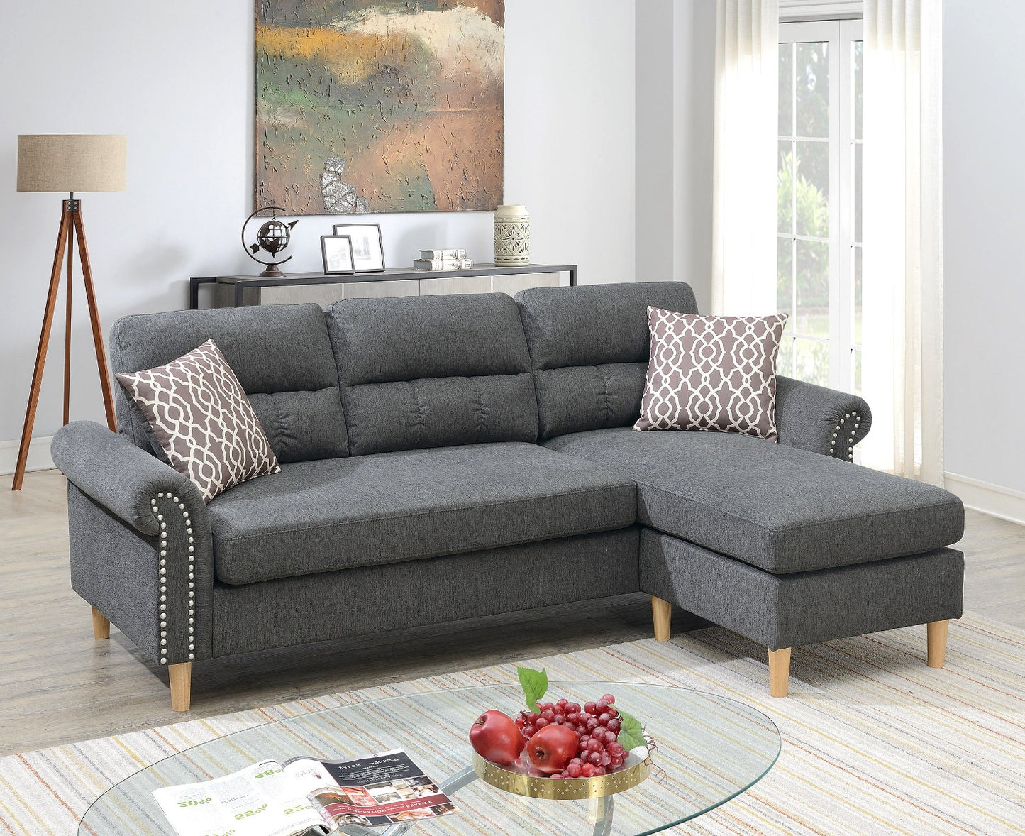 F6447 Laredo Reversible Sectional - 3 Color Options